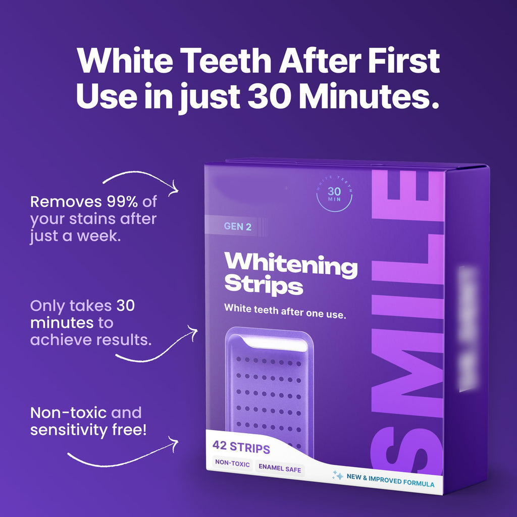 dr dent purple teeth whitening strips